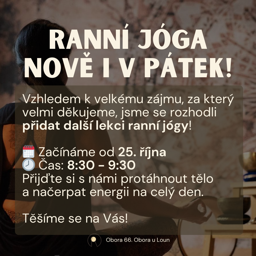 ranní lekce jógy